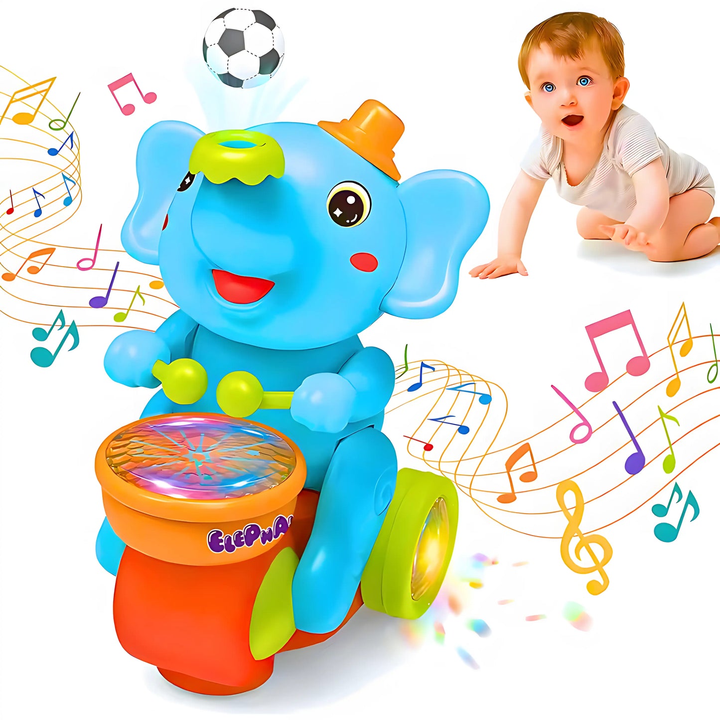 Čarobni Svetleći Slon sa Lopticom